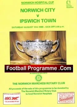 Norwich City v Ipswich Town 1989 – Hospital Cup Match