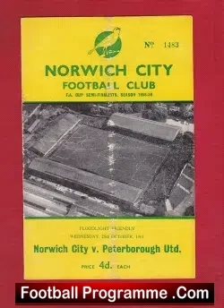 Norwich City v Peterborough 1961 – Friendly Match
