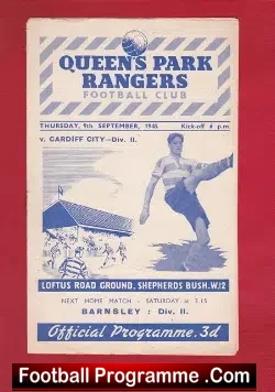 Queens Park Rangers v Cardiff City 1948