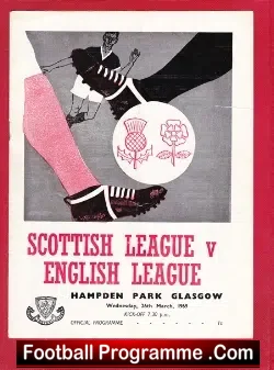 Scotland League v English League 1969 – at Hampden Park