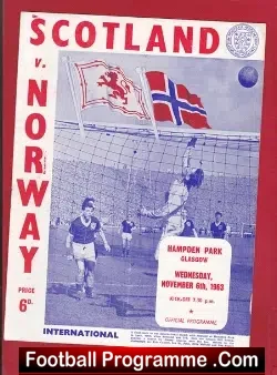 Scotland v Norway 1963