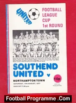 Southend United v Northampton Town 1977