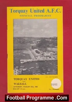Torquay United v Walsall 1955
