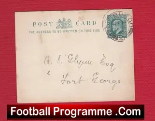 Watsonian Football Club Rugby Call Up Postcard Edinburgh 1905 - sports memorabilia