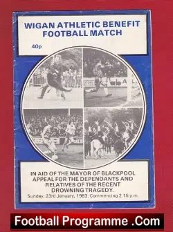 Wigan Athletic v Blackpool 1983 – George Best + Bobby Charlton