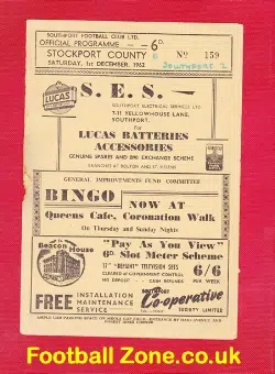 Southport v Stockport County 1962 - to clear