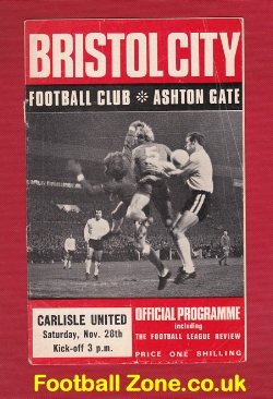 Bristol City v Carlisle United 1970