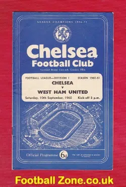 Chelsea v West Ham United 1960 - to clear