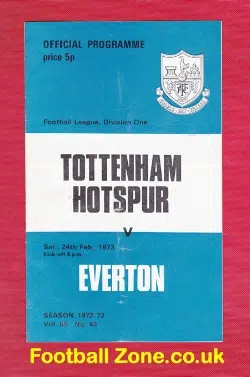 Tottenham Hotspur v Everton 1973