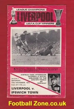 Liverpool v Ipswich Town 1973