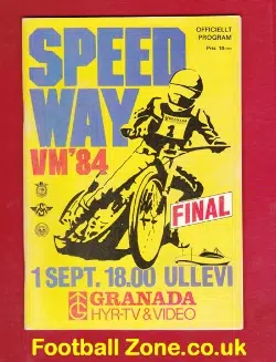 VM World Speedway World Final 1984 Sweden