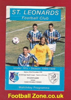 St Leonards v Whitstable Town 1998 – Under 18’s