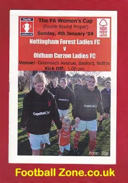 Nottingham Forest Ladies v Curzon Ashton 2004 - Womens Football