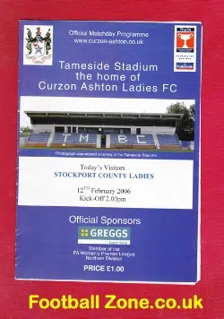 Curzon Ashton Ladies v Stockport County 2006 - Womens Football