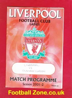 Liverpool Ladies v Oldham Curzon 2001 - Womens Football