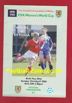 Wales Ladies v Estonia 2006 - Womens Football Match at Belle Vue Rhyl
