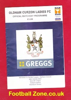 Oldham Curzon Ladies v Blackburn Rovers 2004 - Womens Football