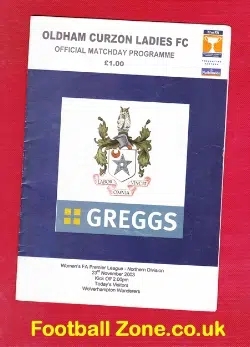 Oldham Curzon Ladies v Wolves Wanderers 2003 - Women's Football