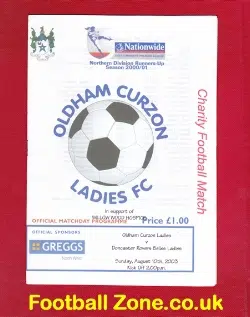 Oldham Curzon Ladies v Doncaster Rovers Belles 2003 - Womens Football