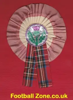 Scotland Old Football Rosette 1960s