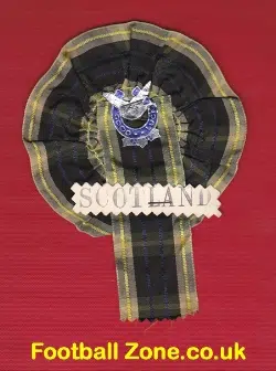 Scotland Old Football Rosette 1960s