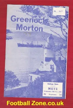 Greenock Morton v Metz 1964 – France