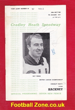 Cradley Heath Speedway v Hackney 1971 – Multi Autographed