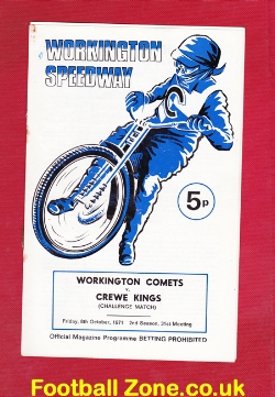 Workington Speedway v Crewe 1971