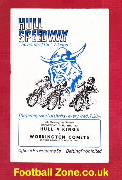 Hull Speedway v Workington 1971