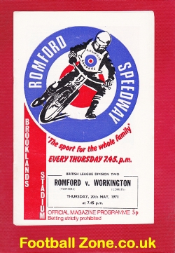 Romford Speedway v Workington 1971