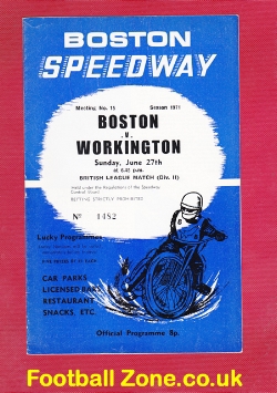 Boston Speedway v Workington 1971