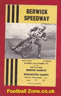 Berwick Speedway v Workington 1971