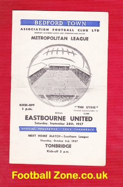 Bedford Town v Eastbourne United 1957