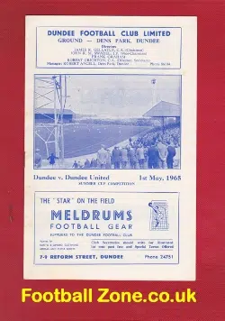 Dundee v Dundee United 1965