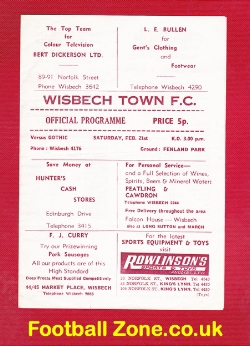 Wisbech Town v Gothic 1974