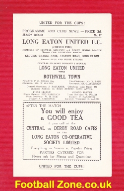 Long Eaton United v Rothwell Town 1958