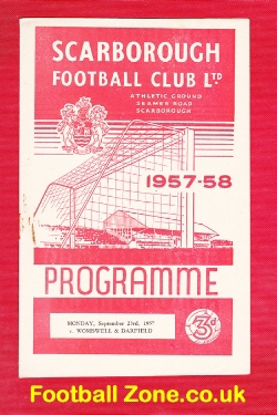 Scarborough v Wombwell Darfield 1957