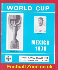 World Cup Mexico 1970 Travel Brochure