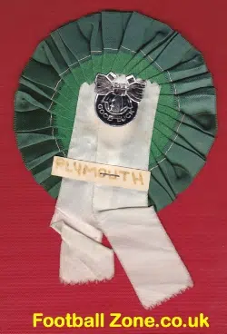 Plymouth Football Football Club Old Football Rosette 1960s