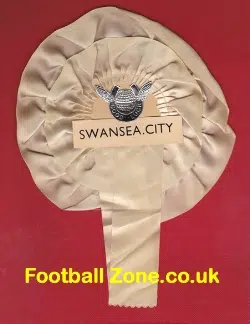 Swansea City Football Club Old Football Rosette 1960s