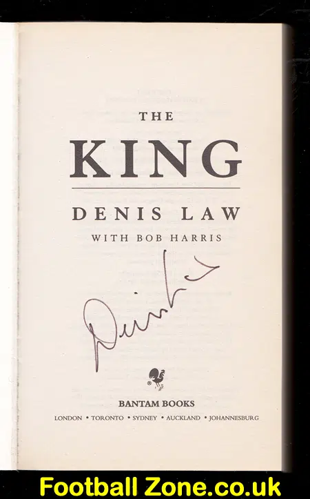 Manchester United Denis Law – An Autobiography 2004 Signed