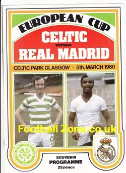 Glasgow Celtic v Real Madrid 1980 - European Cup