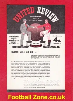 Manchester United v Nottingham Forest 1958 – Munich Season