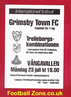 Trelleborgs FF v Grimsby Town 2001 – Pre Season in Sweden