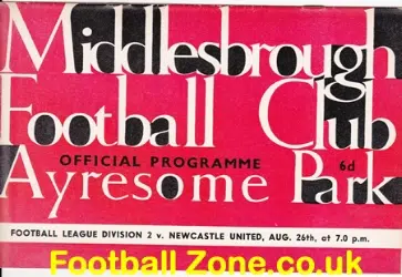 Middlesbrough v Newcastle United 1963