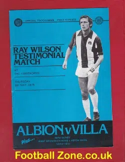 Ray Wilson Testimonial Benefit Match West Bromwich Albion 1975