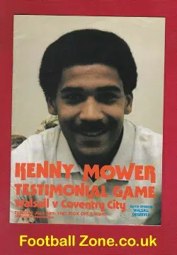 Kenny Mower Testimonial Benefit Match Walsall FC 1987