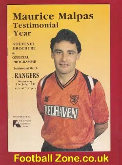 Maurice Malpas Benefit Match Testimonial Dundee United 1991