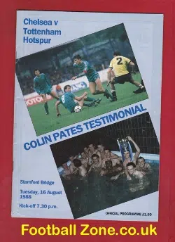 Colin Pates Testimonial Benefit Match Chelsea 1988
