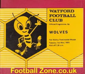 Pat Molloy Football Testimonial Benefit Match Watford 1973